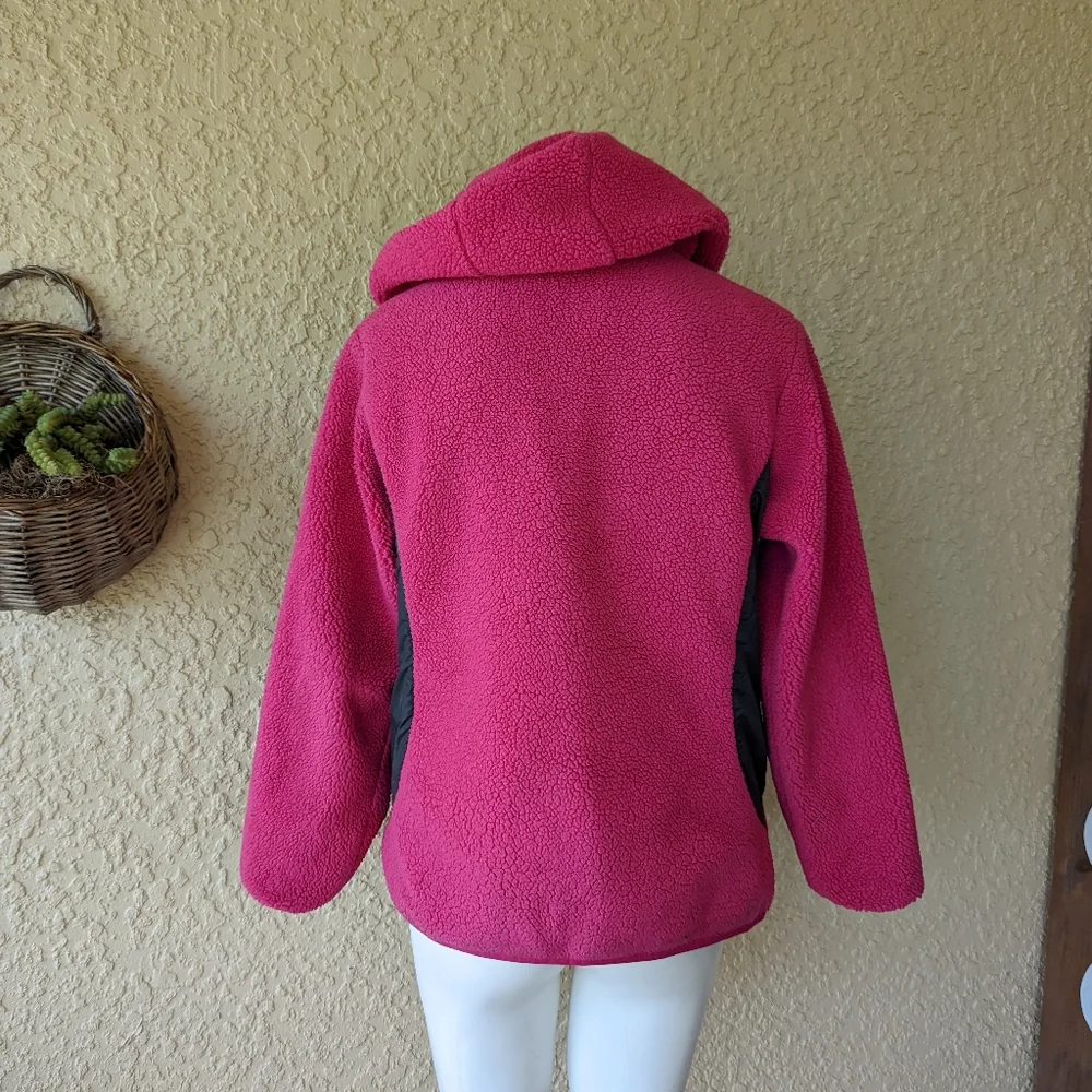 The north face jacket reversible‎ fleece nylon girls size xl